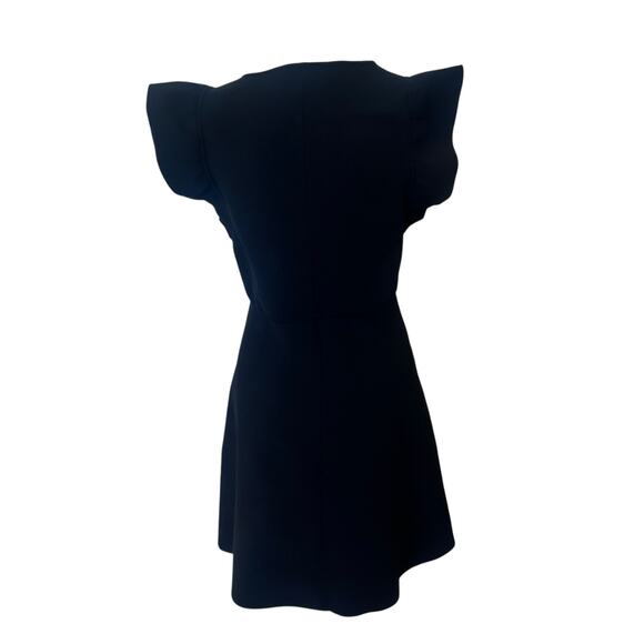 VICTORIA BECKHAM FOR TARGET COLLAB  RUFFLE SLEEVE A LINE MINI DRESS BLK LG - Picture 6 of 13